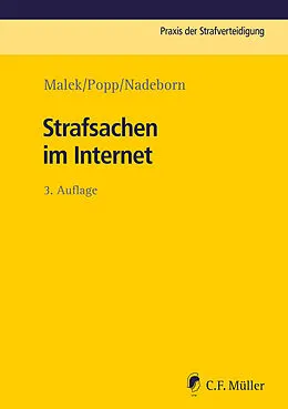 E-Book (epub) Strafsachen im Internet von Klaus Malek, Andreas Popp, Diana Nadeborn
