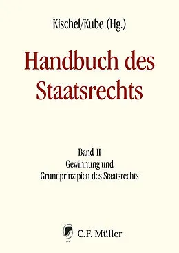 E-Book (epub) Handbuch des Staatsrechts - Neuausgabe von Michael Anderheiden, Ivo Appel, Carsten Bäcker