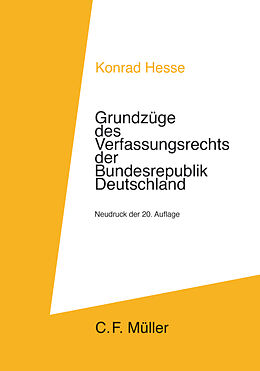 Kartonierter Einband Grundzüge des Verfassungsrechts der Bundesrepublik Deutschland von Konrad Hesse