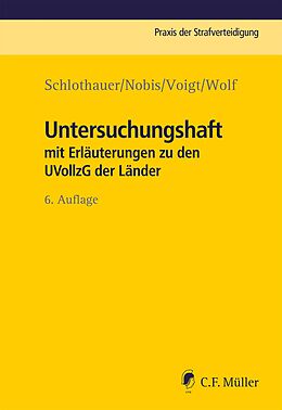 E-Book (epub) Untersuchungshaft von Schlothauer Nobis Voigt Wolf