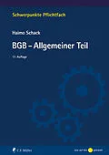 E-Book (epub) BGB-Allgemeiner Teil von Haimo Schack