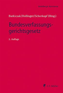 E-Book (epub) Bundesverfassungsgerichtsgesetz, eBook von Franz-Wilhelm Dollinger, Paul Heinrichsmeier, Adelheid Puttler