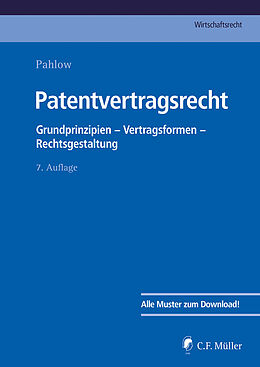 Fester Einband Patentvertragsrecht von Hubertus Baumhoff, Ronny Hauck, Sven Kluge