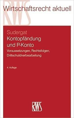 Kartonierter Einband Kontopfändung und P-Konto von Lutz G. Sudergat