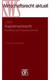 Kartonierter Einband Kapitalmarktrecht von Rüdiger Litten