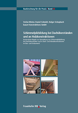 Kartonierter Einband Schimmelpilzbildung bei Dachüberständen und an Holzkonstruktionen von Stefan Winter, Daniel Schmidt, Holger Schopbach