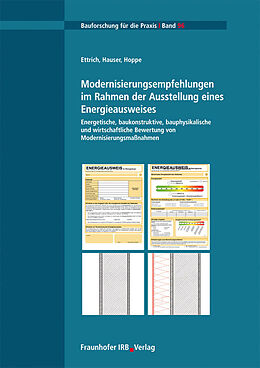 Kartonierter Einband Modernisierungsempfehlungen im Rahmen der Ausstellung eines Energieausweises von Gerd Hauser, Mareike Ettrich, Michaela Hoppe
