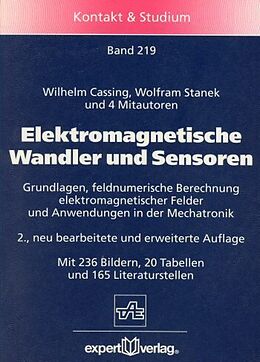 Kartonierter Einband Elektromagnetische Wandler und Sensoren von Wilhelm Cassing, Wolfram Stanek