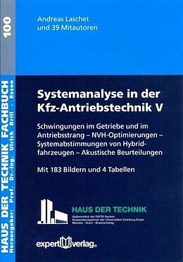 Kartonierter Einband Systemanalyse in der Kfz-Antriebstechnik, V: von Andreas Laschet