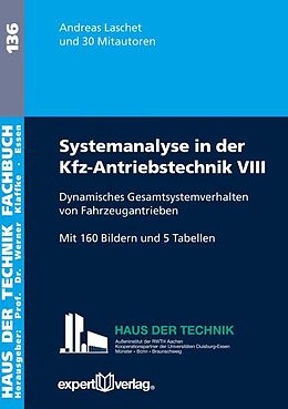 Paperback Systemanalyse in der Kfz-Antriebstechnik, VIII von Andreas Laschet