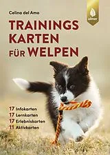 Kartonierter Einband Trainingskarten für Welpen von Celina del Amo