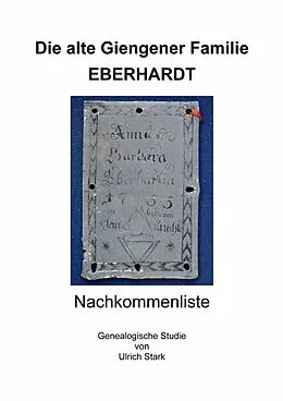 E-Book (epub) Die alte Giengener Familie EBERHARDT von Ulrich Stark