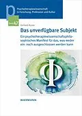 E-Book (pdf) Das unverfügbare Subjekt von Gerhard Burda