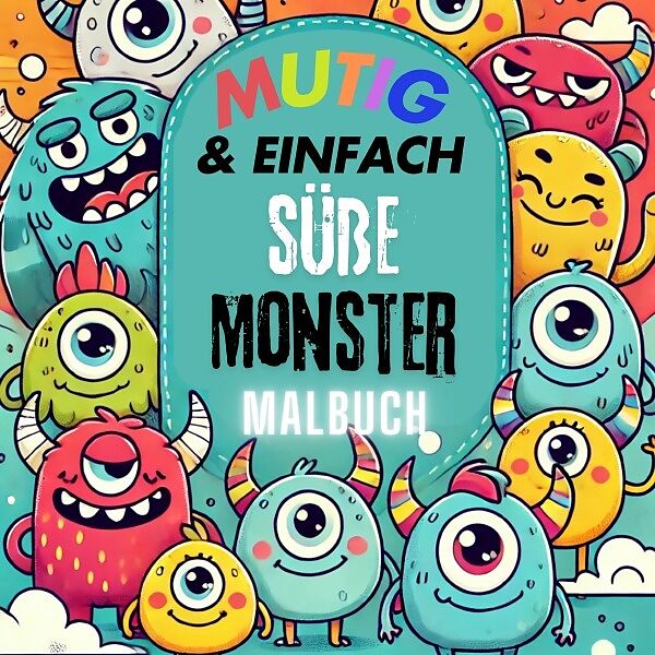 Niedliche Monster Malbuch