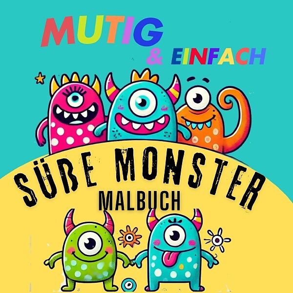 Niedliche Monster Malbuch