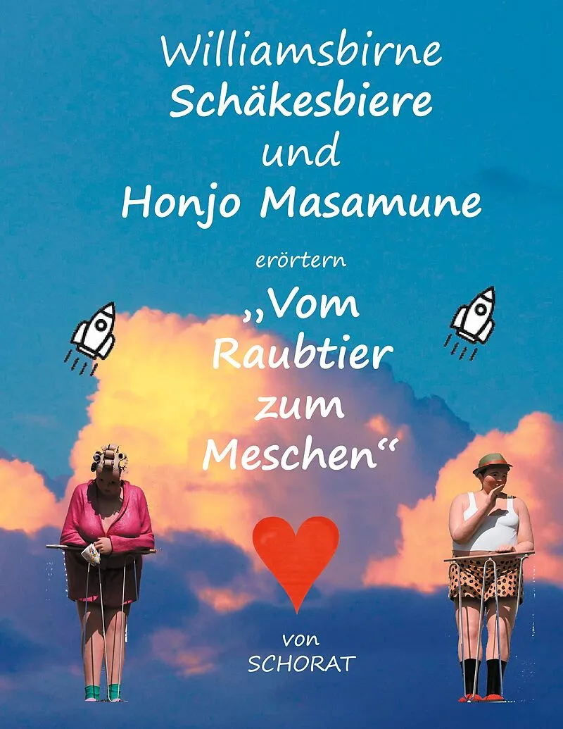 Williamsbirne Schäkesbiere und Honjo Masamune erörtern "Vom Raubtier zum Meschen"