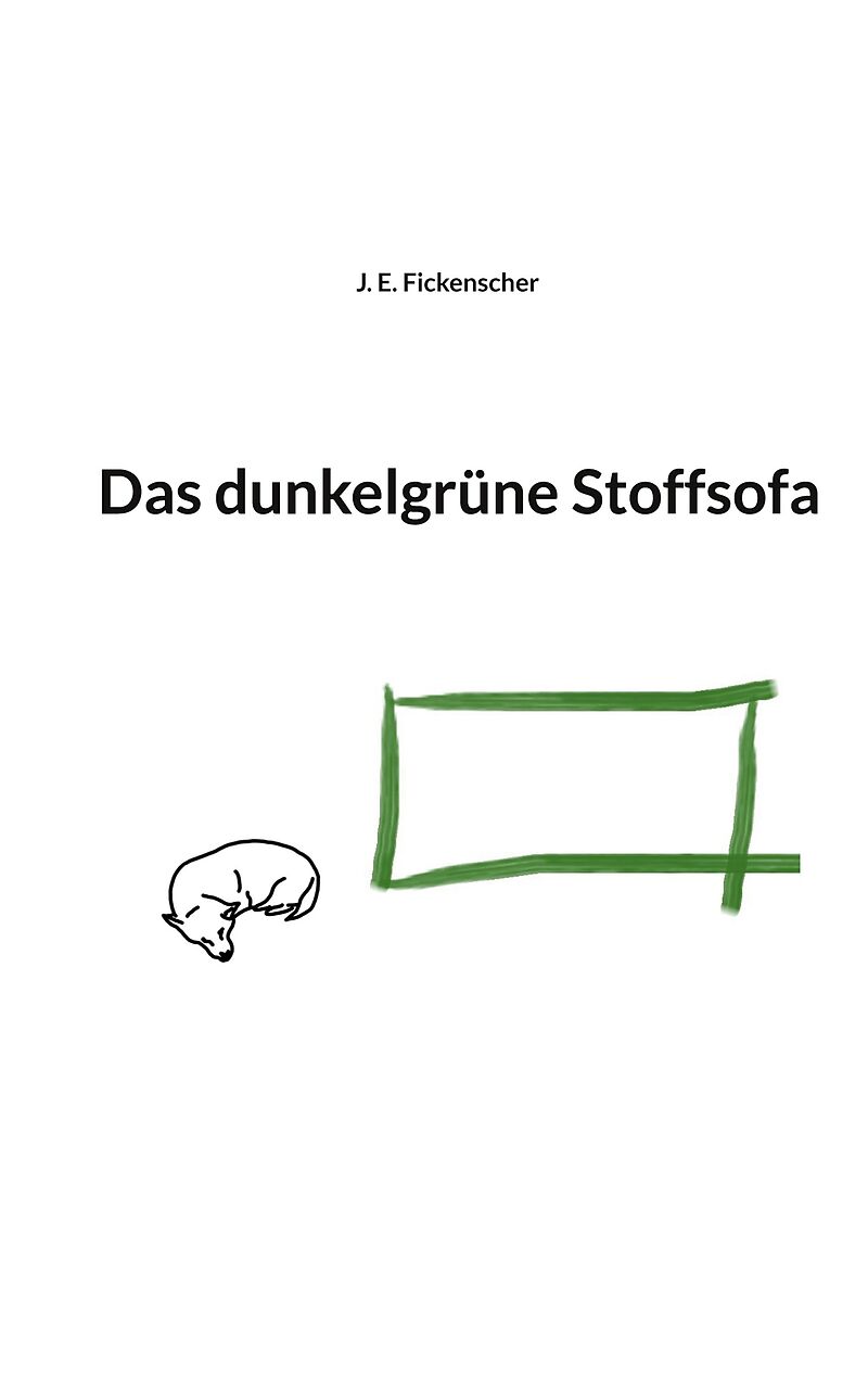 Das dunkelgrüne Stoffsofa