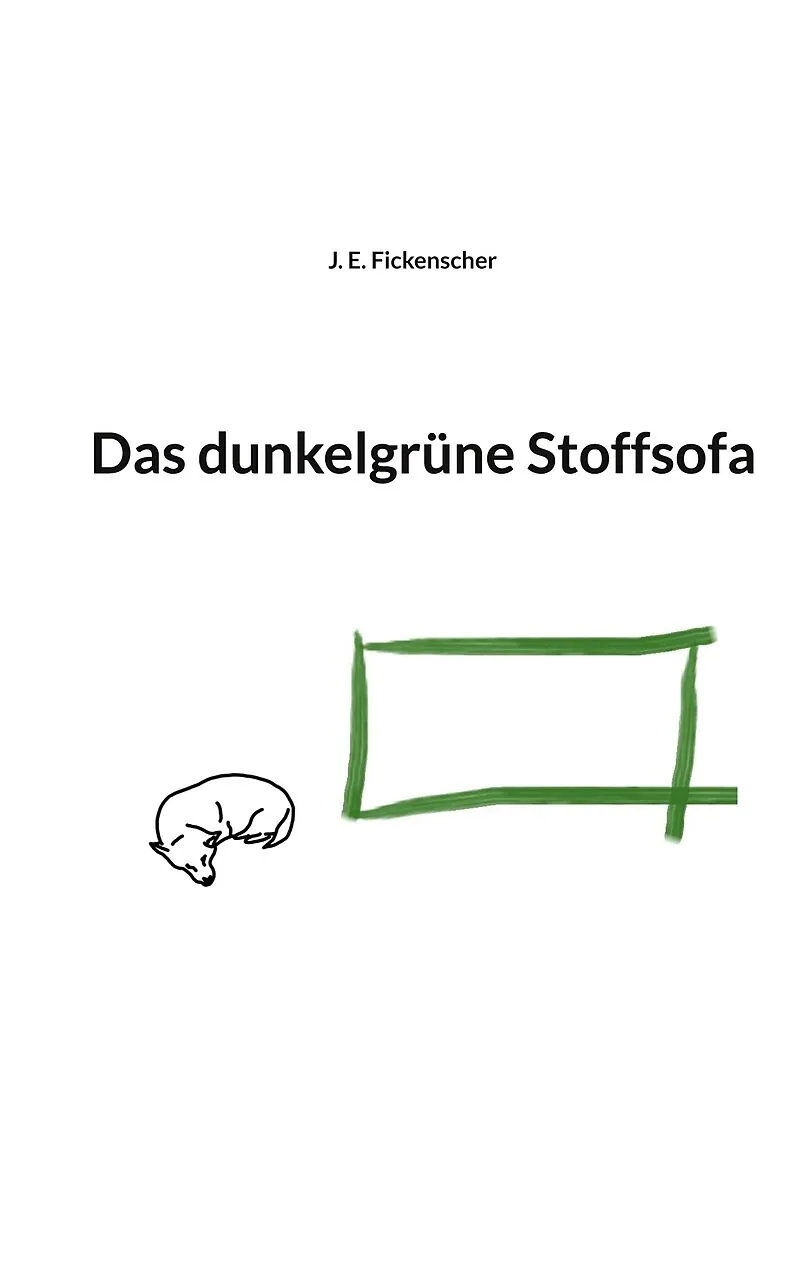 Das dunkelgrüne Stoffsofa