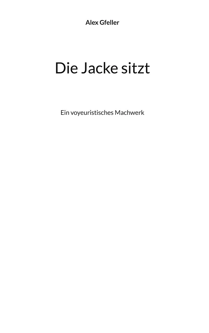 Die Jacke sitzt