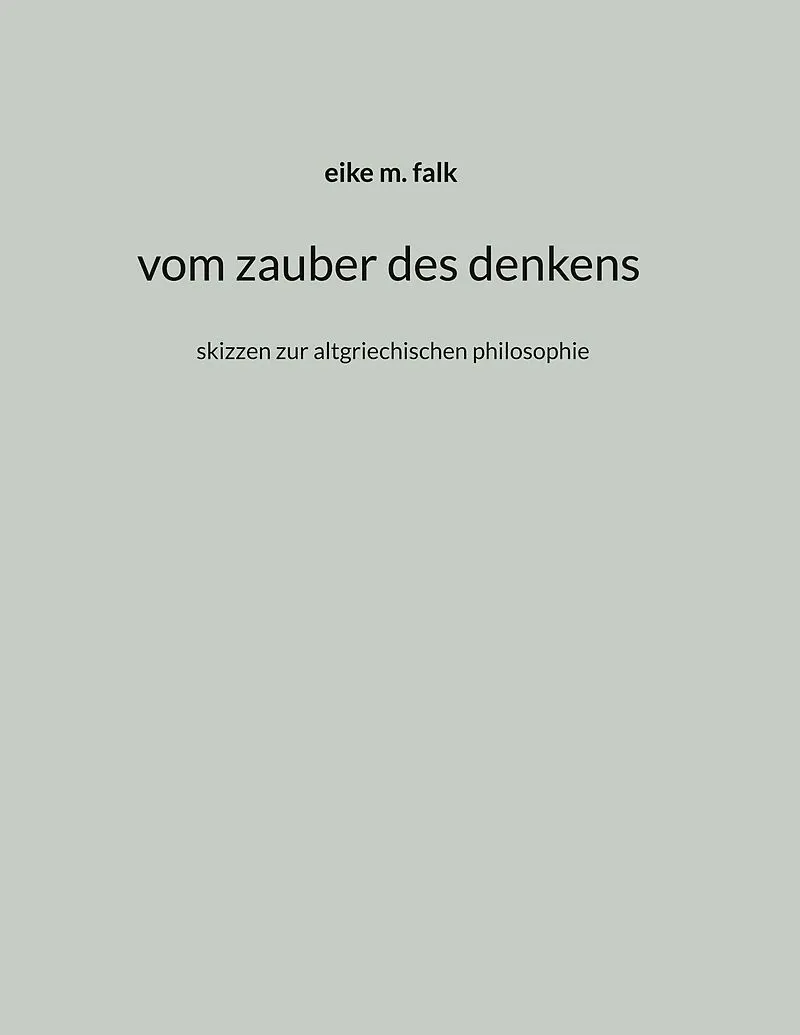 vom zauber des denkens