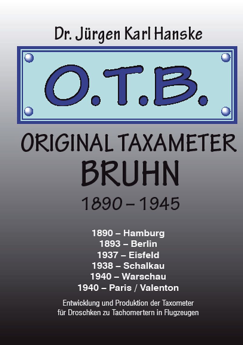 Original Taxameter Bruhn 1890 - 1945