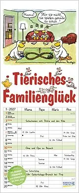 Kalender Tierisches Familienglück 2027 von Johann Mayr