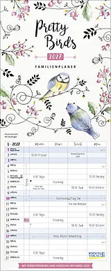 Spiralbindung Familienplaner Pretty Birds 2027 von Mo Büdinger
