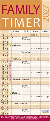 Kalender Family Timer Lifestyle 2027 von
