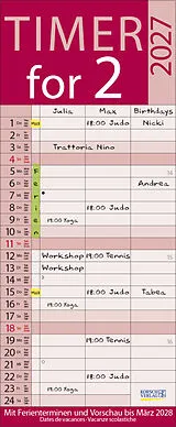 Kalender Timer for 2 Lifestyle 2027 von 