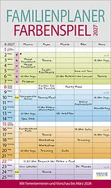 Kalender Familienplaner Farbenspiel 2027 von 