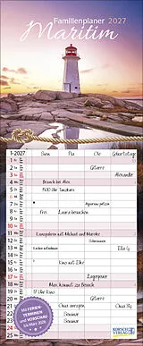 Kalender Familienplaner Maritim 2027 von 