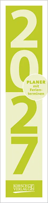 Kalender Streifenplaner Compact Grün 2027 von