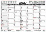 Kalender (Kal) Tafelkalender A4 2027 von 