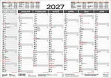 Kalender Tafelkalender A3 2027 von 