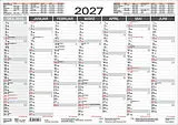 Kalender Tafelkalender A3 "Stabil" 2027 von