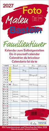 Kalender Foto-Malen-Basteln Familientimer 2027 von 