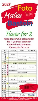 Kalender Foto-Malen-Basteln Timer for 2 2027 von