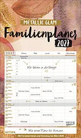 Kalender Familienplaner Metallic Glam 2027 von