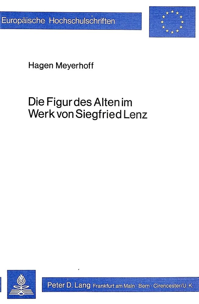 Die Figur des Alten im Werk von Siegfried Lenz