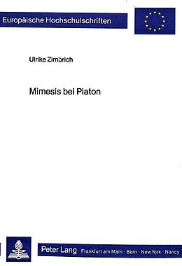 Kartonierter Einband Mimesis bei Platon von Ulrike Zimbrich