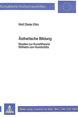 Kartonierter Einband Ästhetische Bildung von Wolf Dieter Otto