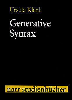 Kartonierter Einband Generative Syntax von Ursula Klenk