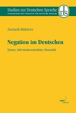 Paperback Negation im Deutschen von Hardarik Blühdorn