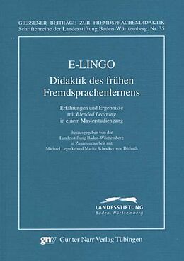 Kartonierter Einband E-LINGO: Didaktik des frühen Fremdsprachenlernens von 