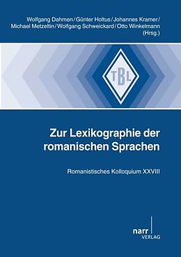 Kartonierter Einband Zur Lexikographie der romanischen Sprachen von 