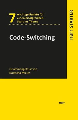 Kartonierter Einband Code-Switching von Natascha Müller