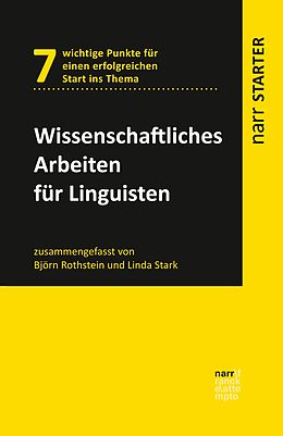 E-Book (pdf) Wissenschaftliches Arbeiten für Linguisten von Björn Rothstein, Linda Stark