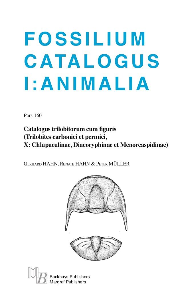 Fossilium Catalogus Animalia Pars 160