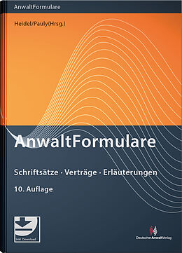 Fester Einband AnwaltFormulare von Wolfgang Werber, Katja Schmitz, Wolfgang Walchner