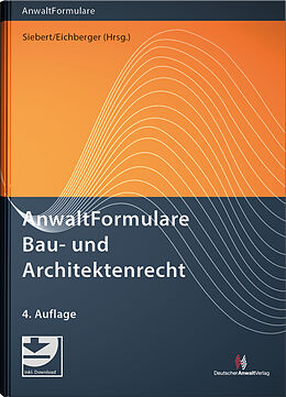 Fester Einband AnwaltFormulare Bau- und Architektenrecht von 